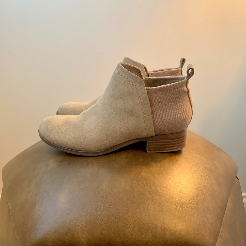 Toms Deia Zip Bootie in Natural (Taupe)